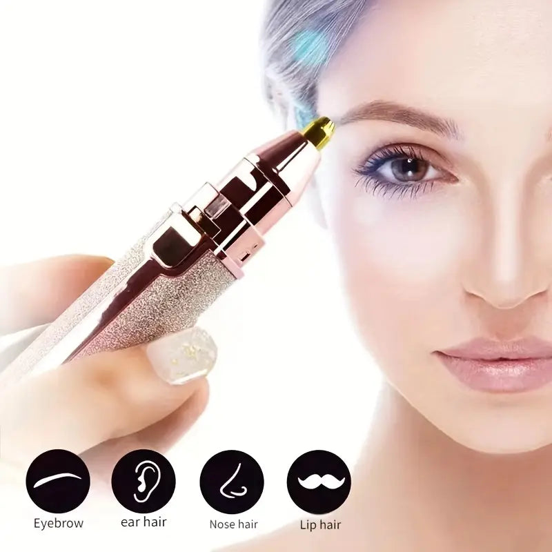 2 in 1 Electric Eyebrow Trimmer Rechargeable Hair Remover
