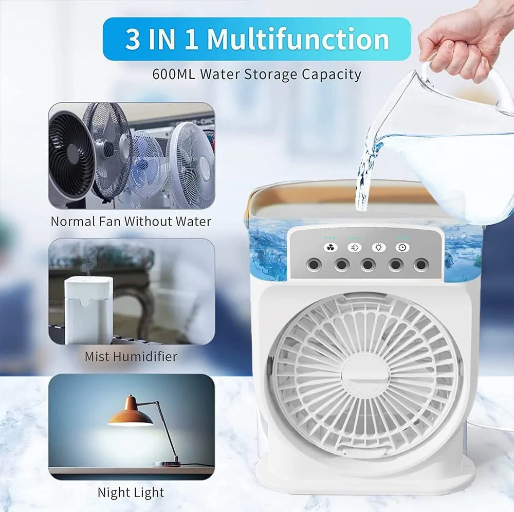 3-in-1 Mini Air Cooler & Humidifier