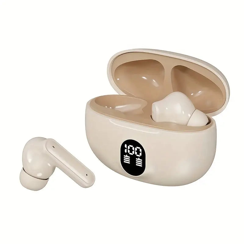 Wireless Earbuds with LED Power Display, HiFi Stereo Sound