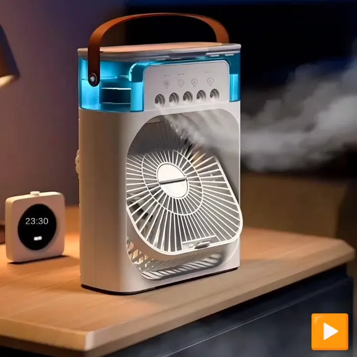 Portable Air Conditioner Fan Usb Electric Fan With Led Night Light
