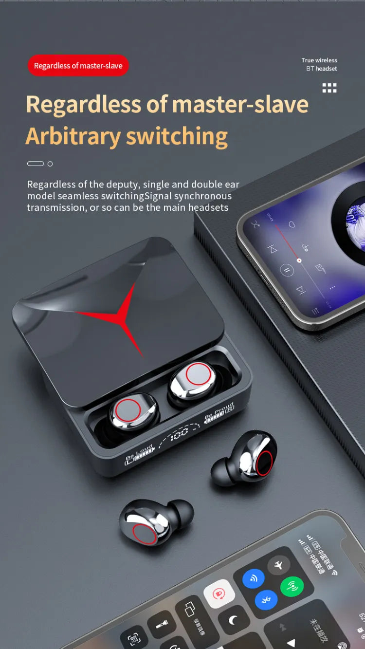 5.3 Bluetooth, 9D Stereo, Waterproof, Power Bank Charging Case